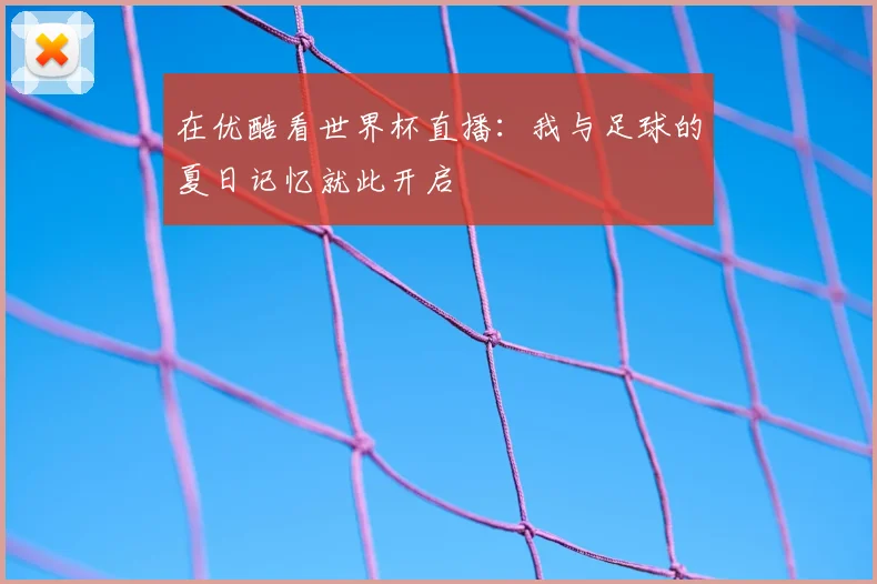 在优酷看世界杯直播：我与足球的夏日记忆就此开启